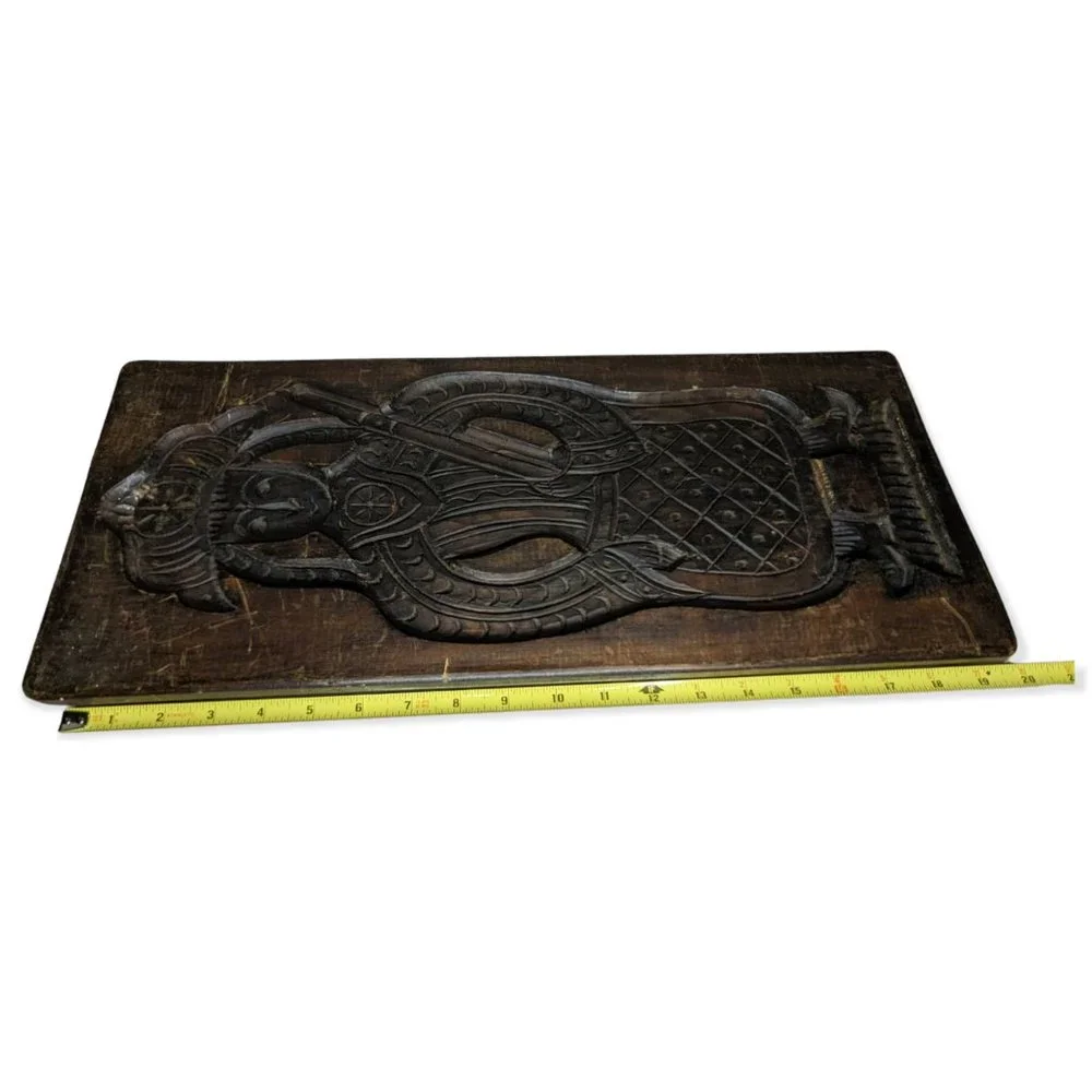 Antique Dutch Ornately Carved Large Wood Speculaas Cookie Mould